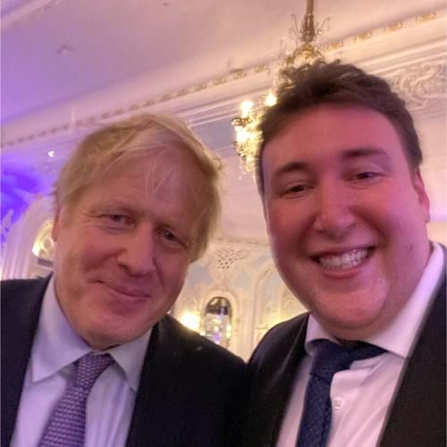 Alexander Fink and Boris Johnson